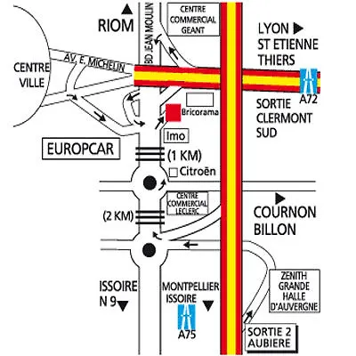 Ibis Ferrand Sud Herbet Otel Clermont-Ferrand